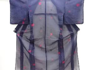 未使用品　紗花模様織り出し着物